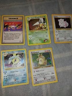 9 Vintage Rare Wotc Pokemon Cards. Heavily Played. Base/2. Jungle. Gym. Fossil. - Image 2
