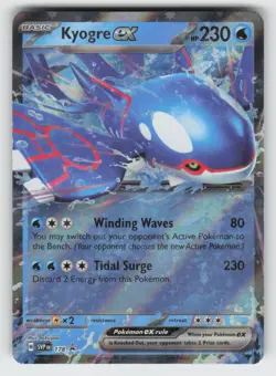 Kyogre ex 178 NM Holo SVP SV: Scarlet & Violet Promo Cards TPO01 - Image 1