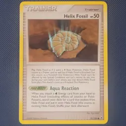 Helix Fossil 91/100 - Majestic Dawn - Common Pokemon Card - M/NM - Image 1