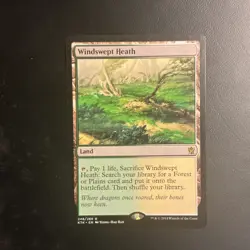 Wizards of the Coast Magic: The Gathering Windswept Heath Rare Land Khans 248 - Image 1