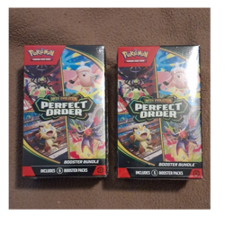 Pokemon Mega Evolution Perfect Order Booster Bundle Box 2x Clefable & Meowth - Image 1