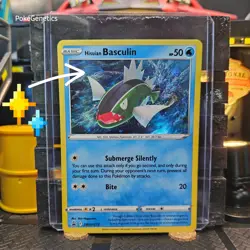 Hisuian Basculin HD Swirl Promo Cosmos Holo Sword & Shield Pokemon TCG SWSH273 - Image 1