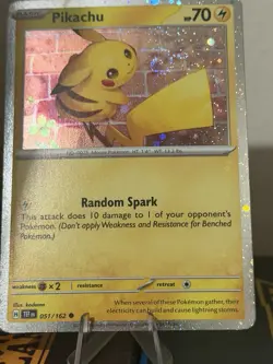 Pokemon TCG Pikachu Cosmos Promo Holo TEF 51/162 🌀Swirl Card NM - Image 2