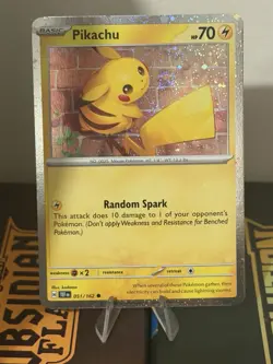 Pokemon TCG Pikachu Cosmos Promo Holo TEF 51/162 🌀Swirl Card NM - Image 3