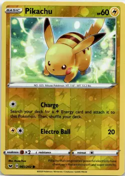 Pikachu Reverse Cosmos Holo 065/202 COSTCO exclusive 2020 EN NM - Image 1