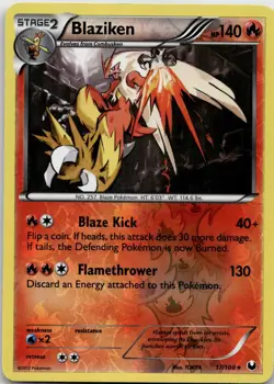 Blaziken 17/108 Holo R Dark Explorers Pokemon 2012 EN NM - Image 1