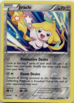 Jirachi 42/108 Holo R Roaring Skies Pokemon 2015 EN LP - Image 1