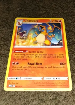Charizard 01/15 New 2025 McDonald's Happy Meal Pokemon CARD + FREE GIFT 🎁 - Image 1