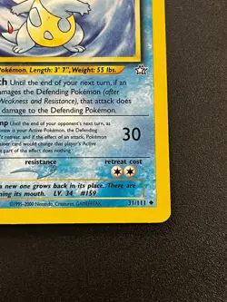 Croconaw 31/111 - Neo Genesis Uncommon Vintage WOTC Pokemon TCG Card LP - Image 3