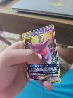 2019 Pokemon Sun Moon Team Up Gengar Mimikyu GX Full Art #53/181 NM - Image 4