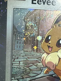 Eevee SVP 200 Cosmos SWIRL Holo Black Star Promo Pokemon TCG NM-M - Image 2