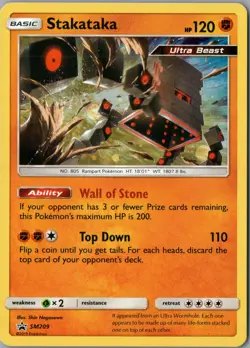 Stakataka Promo SM Promos SM209 NM Holofoil - Pokemon - Image 1