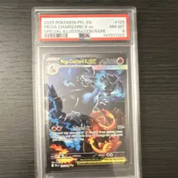 Pokemon Mega Charizard X EX 125/094 Phantasmal Flames Rare Holo PSA 8 - Image 1