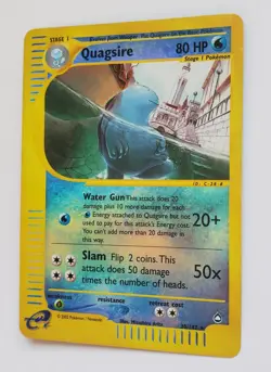 Pokemon TCG Reverse Holo Rare Quagsire 30/147 Aquapolis Near Mint E Reader - Image 3