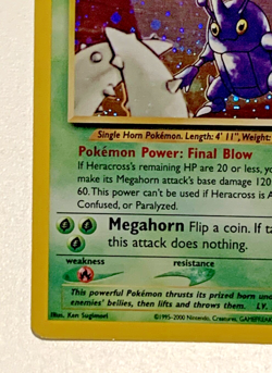 Pokemon Heracross Holo Neo Genesis 6/111 Mint WOTC TCG Rare - Image 4