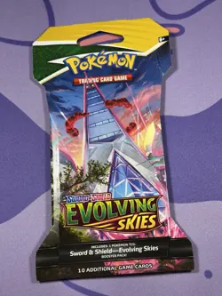 Pokemon TCG Evolving Skies Sealed Sleeved Booster Pack Duraludon Art - Image 1