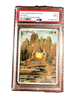 Klawf Illustration Rare #217 - PSA MINT 9 - 2023 Scarlet & Violet - Pokemon TCG - Image 1