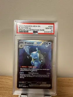 PSA 10 GEM MT Blastoise ex 200/165 Special Illustration Rare Pokemon 151 MEW - Image 1