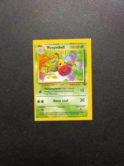 Carte Pokemon Weepinbell 48/64 Jungle Wizards Miss Square Cut Boustiflor Eng - Image 1