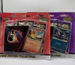 Pokemon Ascended Heroes Tech Sticker Gastly And Charmder Factory Sealed Bundle - Image 1