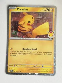 Pikachu 051/162 Pokemon Day STAMPED FART SWIRL 🌀 - Image 3