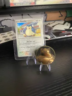 Snorlax 136/167 Reverse Holo + Snorlax Coin Pokemon TCG NM - Image 1