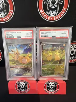 Pokemon 151 Pikachu And Psyduk Sequential PSA 10 2025 Chinese Exclusive - Image 2