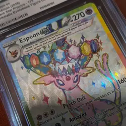 Pokemon TCG Espeon Ex Prismatic Evolutions Black Star Promos 175 CGC Gem Mint 10 - Image 2
