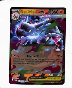 Mega Charizard x EX 013/094 Me02: Phantasmal Flames Holo Rare Pokemon TCG NM - Image 1
