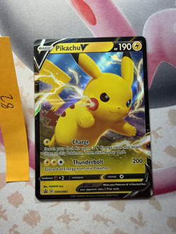 Pokemon TCG Pikachu V SWSH 061 Promo Holo NM - Image 1