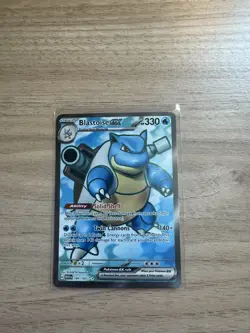 Pokemon Blastoise ex 184/165 EX Ultra Rare Holo Sv: Scarlet & Violet 151 English - Image 1