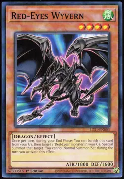 Red-Eyes Wyvern LDS1-EN005 Legendary Duelists: Season 1 Yu-Gi-Oh NM - Image 1