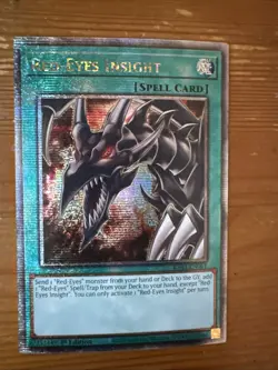 Yugioh - Red-Eyes Insight RA03-EN061 1st Edition Quarter Century Rare NM - Image 1
