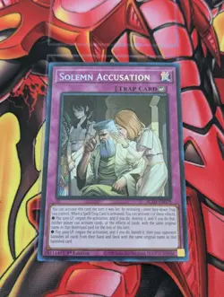 Solemn Accusation-BLZD-EN079-Secret Rare-1st Edition-Pre-release-Yugioh! - Image 5