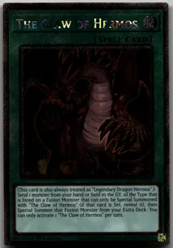 The Claw of Hermos (Platinum Secret Rare) Platinum Secret Rare Quarter Century S - Image 1