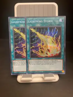 yugioh lightning storm secret rare x2 - Image 1