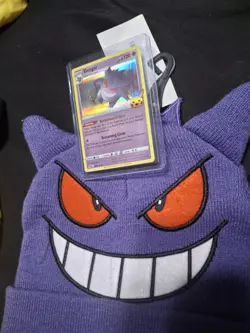 🔥 Pokemon Mega Lot Pikachu Gengar Hats Holo Cards Tin + Sealed Toy Bundle RARE - Image 2