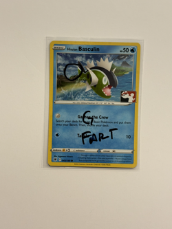 FART SWIRL Hisuian Basculin Cosmos Holo Pokemon Prize Pack Card NM 068/195 G - Image 1