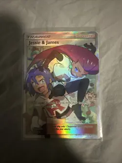 Jessie and James Trainer Full Art Hidden Fates Ultra Rare 68/68 Pokemon Card NM - Image 1