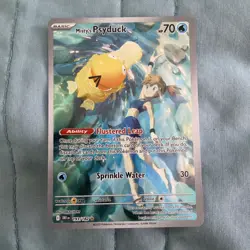 Pokemon TCG Misty's Psyduck Destined Rivals 193/182 Illustration Rare Card - Image 1