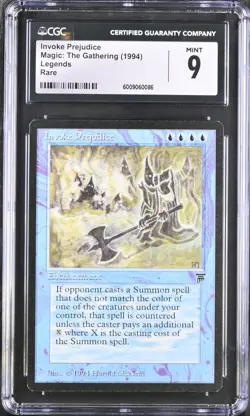 MTG Legends !V0KE PR3JUD!C3 CGC 9 (0086) Graded Power LPD - Image 1