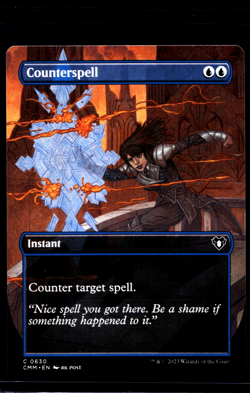 2023 MTG Magic the Gathering CMM Commander Masters Borderless #630 Counterspell - Image 1