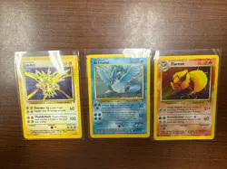 Pokemon TCG Legendary Collection Holo Rare Lot Zapdos Articuno Flareon - Image 1
