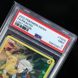 PSA 9 POKEMON 2022 LOST ORIGIN #TG05 FA PIKACHU LOST ORIGIN TG05/TG30 - Image 3