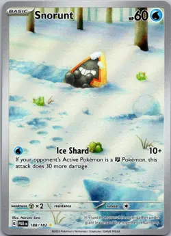Snorunt 188/182 Illustration Rare Paradox Rift Pokemon Near Mint - Image 1