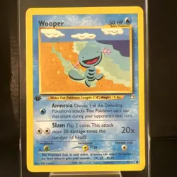Pokemon TCG Wooper 82/111 Neo Genesis 1st Edition NM/LP - Image 1