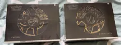 Pokemon Sword and Shield Zacian & Zamazenta Elite Trainer Box ETB PLUS - Image 1
