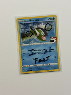 FART SWIRL Hisuian Basculin Cosmos Holo Pokemon Prize Pack Card NM 068/195 I - Image 1