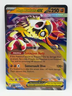 Mega Hawlucha ex 116/217 Ascended Heroes NM Double Rare Holo Pokemon TCG - Image 1