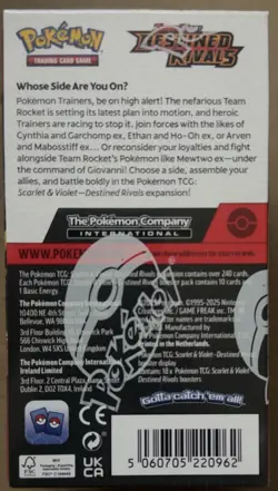 Pokemon TCG Destined Rivals - Half Booster Box - 18 Booster Packs - Brand New - Image 2